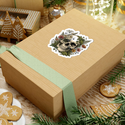 Feral Skull Floral Sticker | chaotic, unhinged independence