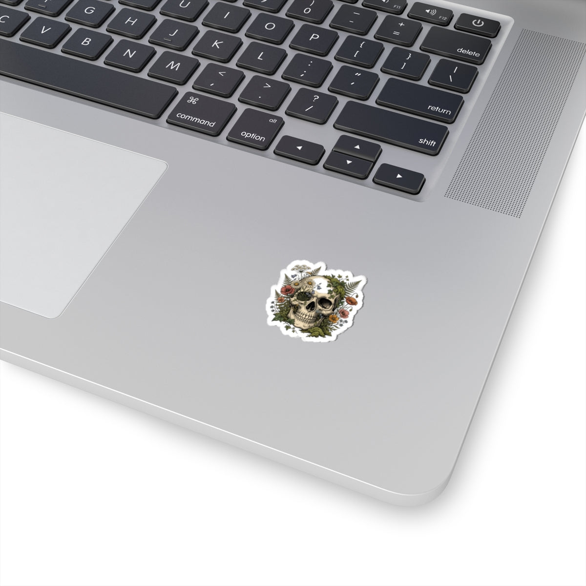 Feral Skull Floral Sticker | chaotic, unhinged independence