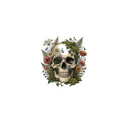 Skull & Fern Vinyl Decal