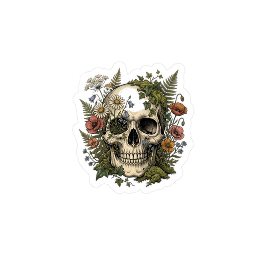 Skull & Fern Vinyl Decal