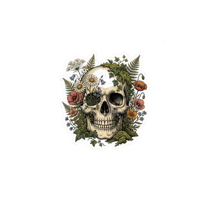Skull & Fern Vinyl Decal