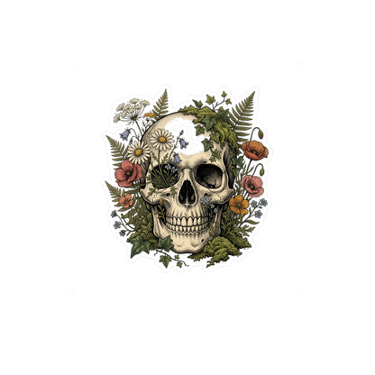 Skull & Fern Vinyl Decal