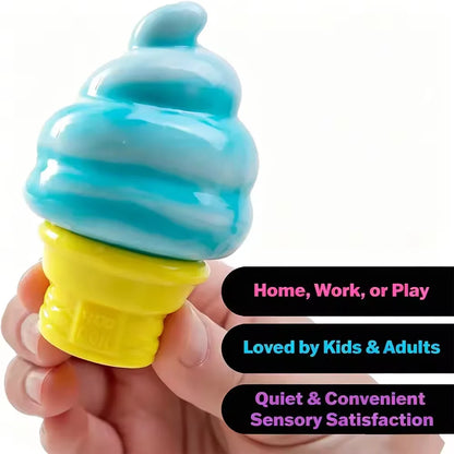 NeeDoh Nice Cube By Schylling Sensory Squeeze Toy Ice Cream Color Squishy
